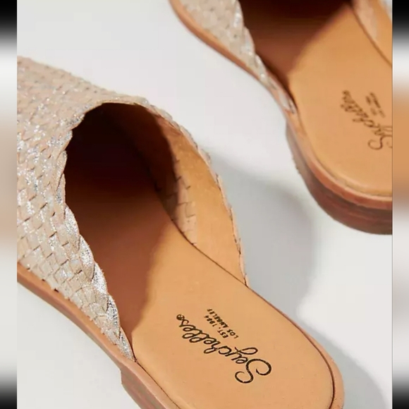 Seychelles Places to go Pewter Leather Mule size 9 - Picture 3 of 13